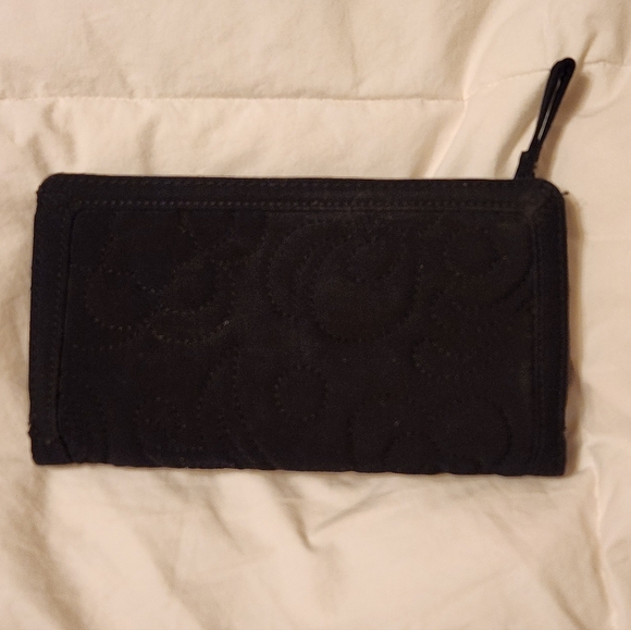 Vera Bradley Black Quilted Wallet - Picture 6 of 6